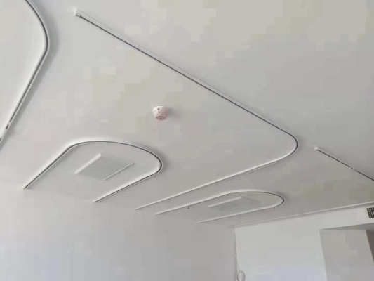 Trilha plana de cortina de hospital Trilhas tipo U / tipo L / personalizadas / silenciosas / suaves