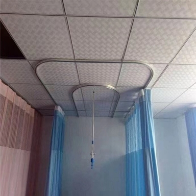 Trilha plana de cortina de hospital Trilhas tipo U / tipo L / personalizadas / silenciosas / suaves