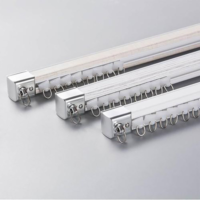 Trilhas de cortina motorizadas básicas com tamanho de 3,5 × 5 × 5,5 × 5 cm e material de liga de alumínio