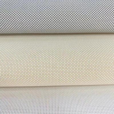 Tecido anti-UV e ecológico de poliéster/fibra de vidro/tesoura de linho para escritórios