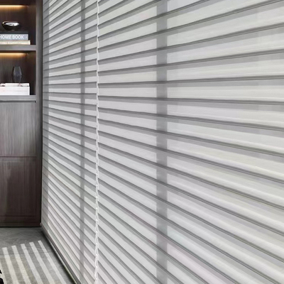 Tecido branco Shangrila e fibra de poliéster O duplo perfeito para estilo de quarto suave