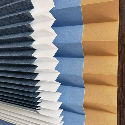 Tecido de persianas plissadas para escritórios personalizados Manual de abertura e personalização