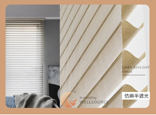 Banheiro personalizado Anti-UV e Isolamento térmico Motorizado Elétrico Shangrila persianas