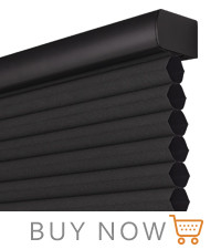 WELLSOURCE Sombras celulares sem fio sem perfuração Blinds de favo de mel apagão para janelas quarto de dormir, escritório fácil de instalar
